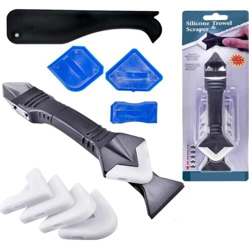 Glue Shovel Scraper Utility Mini Handmade Tools Wash Brushes Spatula Set 3 In 1 For Kitchen Bathroom Window Practical Floor