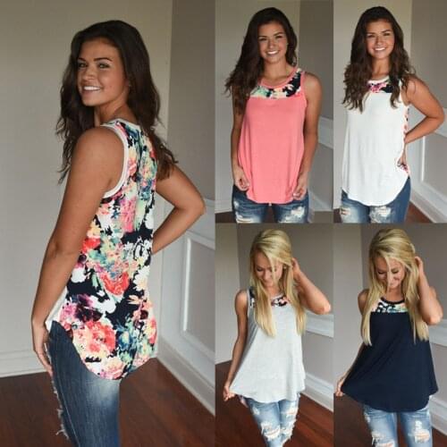 Summer 2019 Women Boho Tank Tops Sleeveless Print Casual Top Plus Size Women Clothes Fashion Streetwear Summer Shirt Sexy Tops