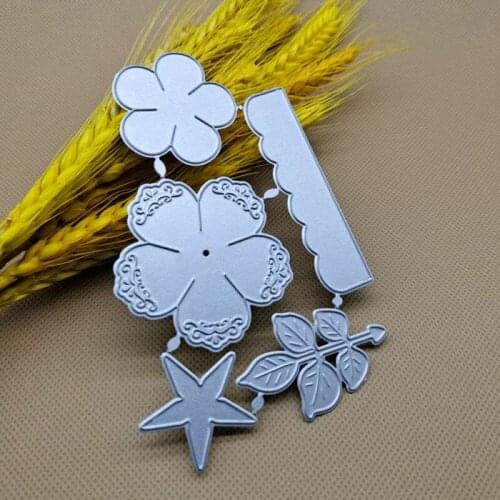 Layered Flower Leaves DIY Metal Cutting Dies Stencil Scrapbooking Photo Album Crafts Embossing Handcraft Die Cutting Template