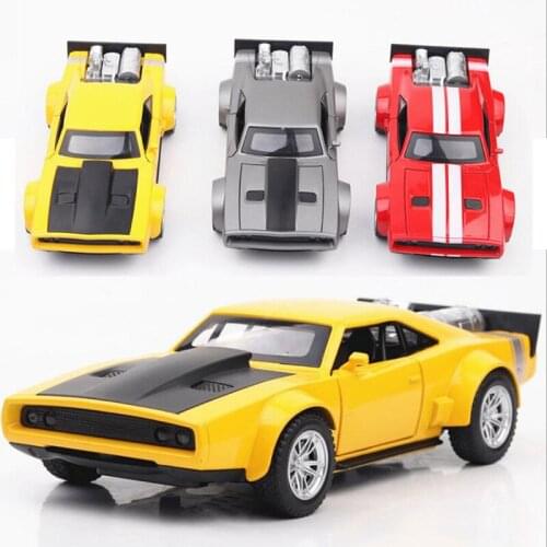 15.5CM 1:32 Scale Metal Alloy Charger Fast F8 Car Auto Model Pull back Model Diecast Vehicles Toys F Children