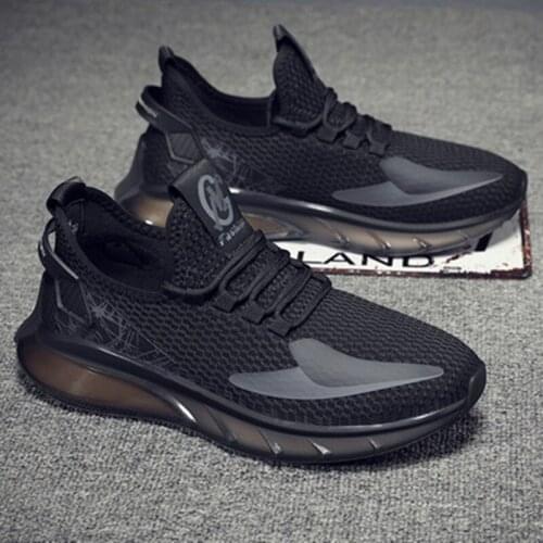 2021 summer mens new trend sports shoes mesh breathable fashion comfortable Korean mens casual sports shoes