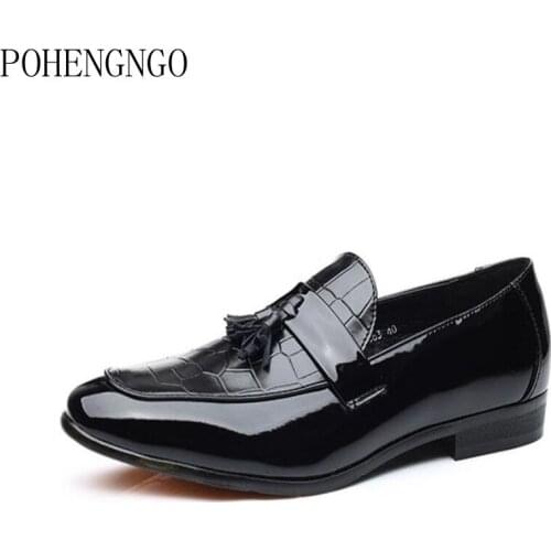 British Style Mens Casual Shoes Driving Moccasins Leather Party Flats Men Zapatos Hombre Tassel Footwear Men Shoes Chaussures