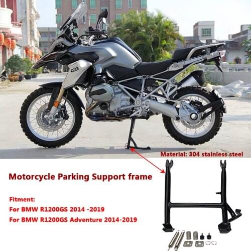 New 2019 R1200GS Motorcycle Parking rack Support frame center column support For BMW R 1200GS ADV Adventure 2014 15 16 2017 2018