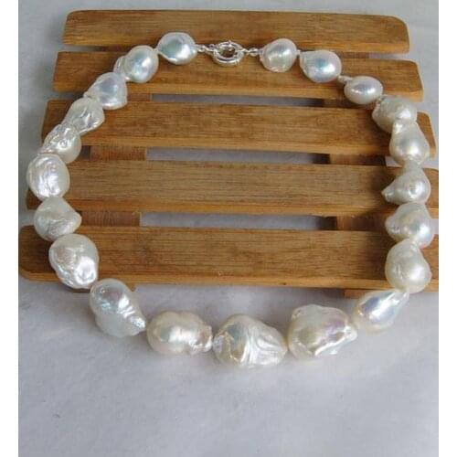 New Arrival Favorite Pearl Necklace Bridesmaid Gift Strand White Color Fine Jewelry Nucleated Reborn Pearl Necklace Women Gift