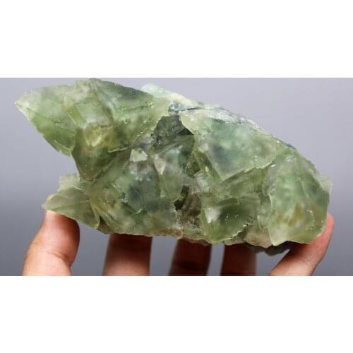 677g Natural rare light green fluorite mineral specimens Stones and crystals Healing crystal quartz gemstones