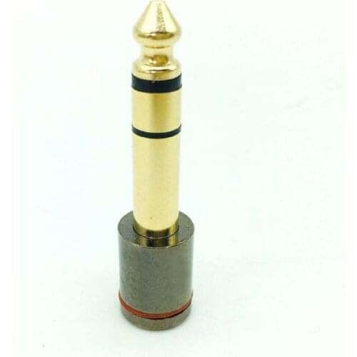 1000PCS Gold plated 6.35mm male plug to 3.5mm female jack audio connector headset amplifier audio adapter microphone3.5mm jack
