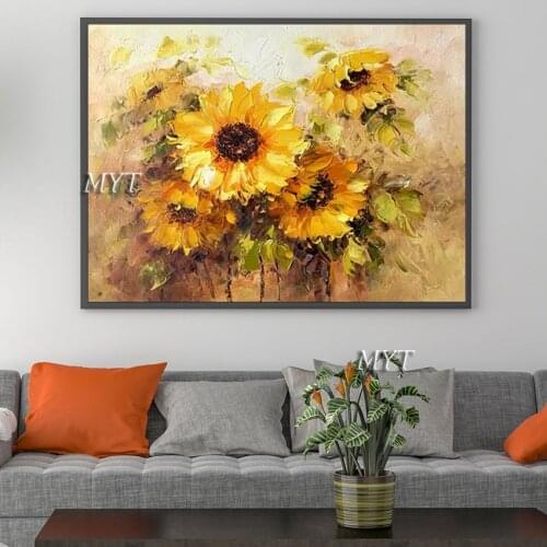 Texture Thick Vase Flower Handmade Oil Painting Canvas Wall Art Oil Paintings Canvas Knife Art Home Decoration Wall Pictures
