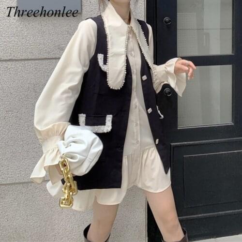 Женские осенние жилеты Threehonlee China At AliExpress