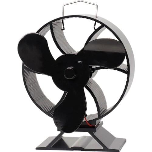 3 Blade Heat Powered Stove Fan for Wood Fireplace Log Burner Quiet Eco Friendly