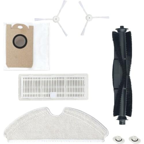 For Lenovo T1 Pro Robot Vacuum Cleaner Parts Accessories Filter Brush Mop Cloth Dust Bag