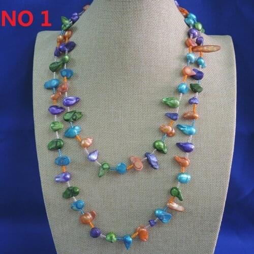 100% NATURE FRESHWATER PEARL NECKLACE,120 CM ,very fashion colors pearls,baroque shape pearl