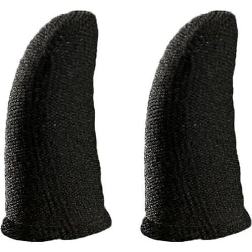 1 pair Breathable Sweat-Proof Finger Cover Sleeve Screen Thumbs Mobile Game Controller Gloves For PUBG Phone Game