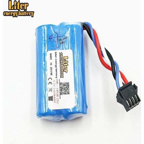 10pcs/lot 3.7V 1300mAH 15c Lithium battery You Di UDI001 remote control boats remote control boat ring odd 960 4P 18500