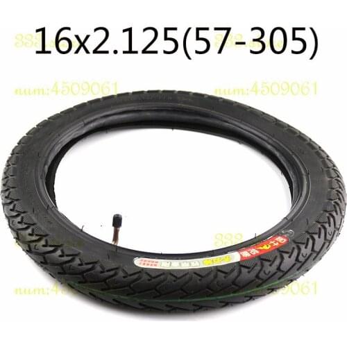 16*2.125 with a Bent Angle electric bicycle tires 16x2.125 inch Electric Bicycle tire bike tyre Inner Tube size