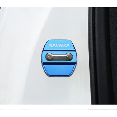 Car-Styling car door lock cover Auto Emblems Case For Nissan Navara d40 d22 d23 np300 Accessories