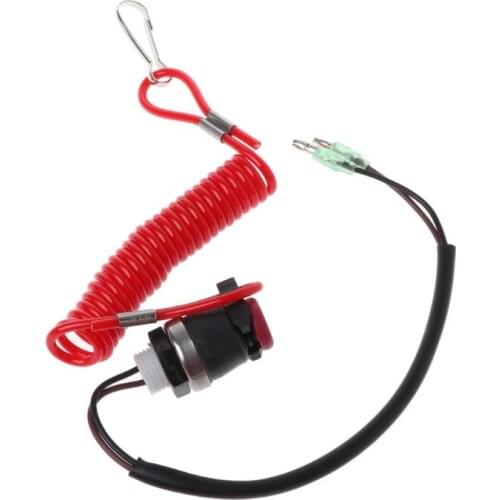 Safe Boat Outboard Engine Motor Kill Stop Switch Motorboat Tether Lanyard Cord Switch For Yamaha Marine Mercury Tohatsu Dropship