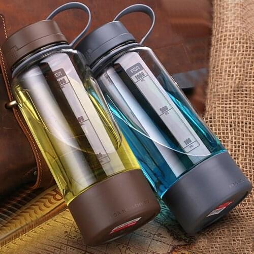 1000ml/1500ml High quality Food grade plastic sports hiking water bottle Fitness Direct Drinking water bottle