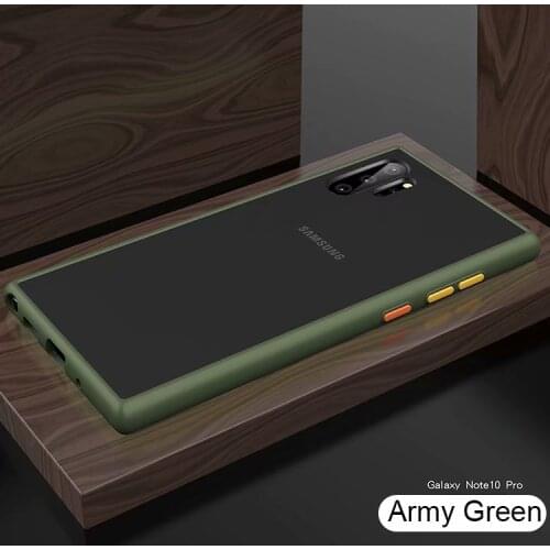 For Samsung Galaxy Note 10 Case Hard PC Transparent Slim Matte Protective Back Cover case for samsung note 10 plus note10 pro