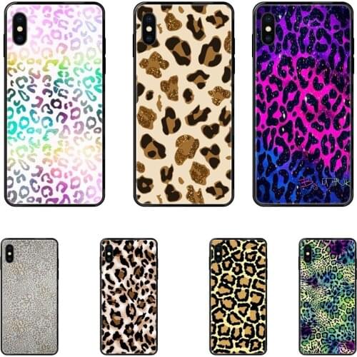 For Huawei Honor 6A 7A 7X 8C 8X 9 9A 9I 9X 10 10I 20 20I 20S Lite Pro Black Soft TPU Cell Cover Case Gold Yellow Pastel Leopard