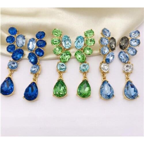 CSxjd 2021 New Vintage design Luxury jewelry crystal earrings Womens earring Jewelry