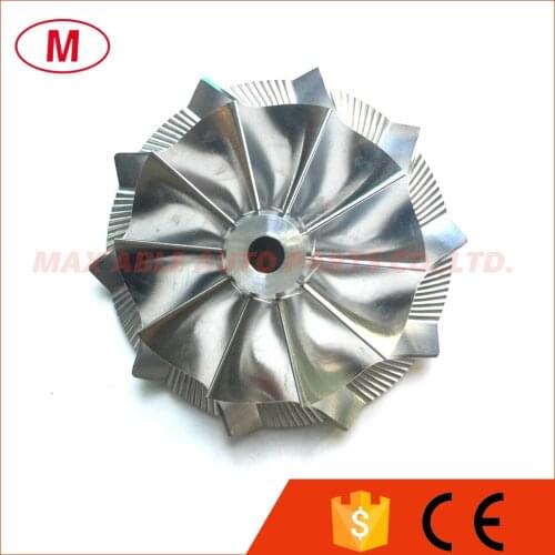 CT26 50.39/67.00mm 10+0 blades Forward High Performance Turbo Billet Compressor wheel/Aluminum 2618/Milling compressor wheel