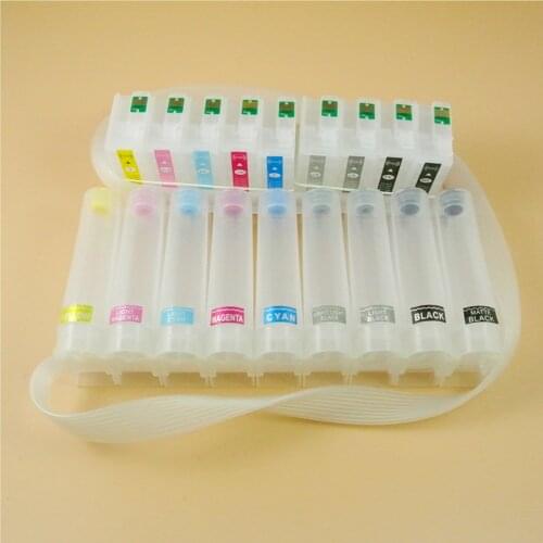 DGYCJLFP 9color/set Bulk Ink Supply System For Epson SureColor P600 CISS With ARC Chip T7601-T7609