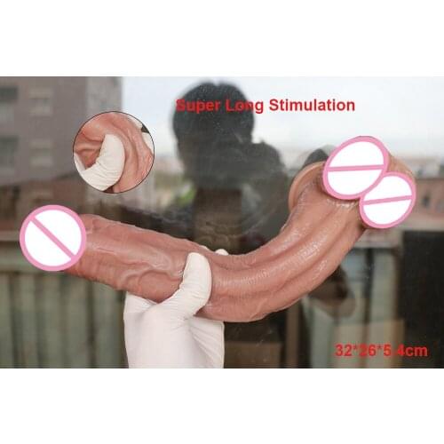 Super Long Size Dildo Realistic Silicone Huge Big Penis Anal Sex Toys For Women Strapon Vagina Stimulation Female Masturbation
