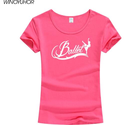 Ballet Ballerina Dance T-shirts Women Summer Fashion Harajuku Female Girl T Shirts Short Sleeve O-neck Cotton Tops