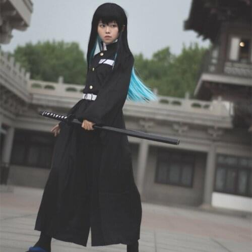 Halloween Kimetsu no Yaiba Kamado Tanjirou Agatsuma Zenitsu Tomioka Giyuu Team Uniform Anime Customize Tops Pants Outfit