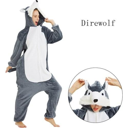 Girls Boy Onesies Kids Winter Wolf Onesies Unicorn Cartoon Anime Animal Pajamas Sleepwear Jumpsuit Children Blanket Sleepers