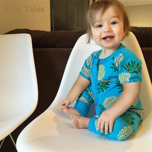 PQ008 2019 Infantil Cotton Clothes for Little Girls Overalls Baby Clothing Costume for Newborn Bebe Roupas Playsuit for Summer