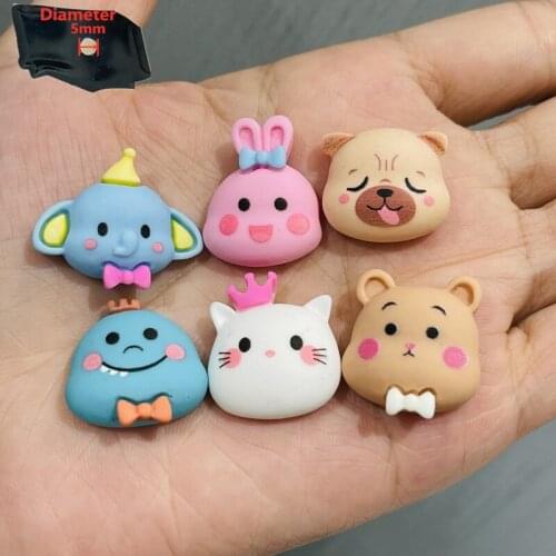 1PCS Resin Cute Cartoon Animals Fridge Magnetic Sticker Kawaii Elephant Rabbit Dog Cat Bear Refrigerator Magnet Stationery Toy