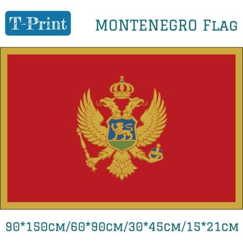 Montenegro National Flag 90*150cm/60*90cm/15*21cm 3ft*5ft Flag National Day