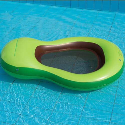 Inflatable Avocado Swimming Float Ball Pool Float Ball Sitting Ocean Swimming Ring Adult Children Water Festival Party Toy 120cm