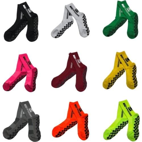 New Style TD Football Socks Round Silicone Suction Cup Grip Anti Slip Soccer Socks Sports Men Women Baseball Rugby Socks