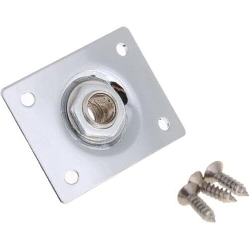 Guitar Jack Plate + Output Socket Chrome Rectangle For Gibson Epiphone Guitar Accessories