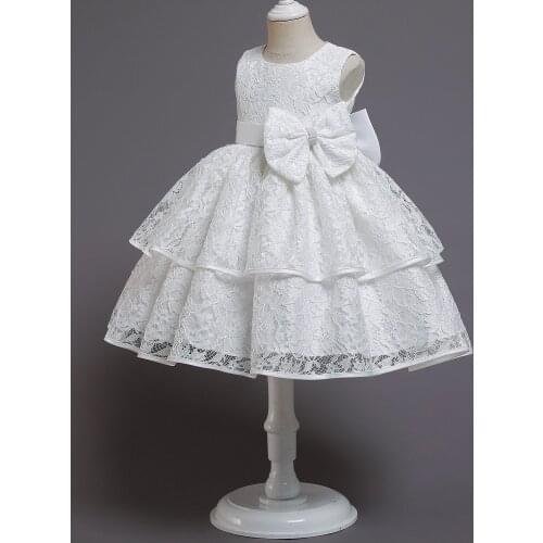 Princess Dress For Baby Girls Lace Gown Christening Communion Vestidos 1st Birthday Toddler Dress Newborn 3-24 Months Clothes