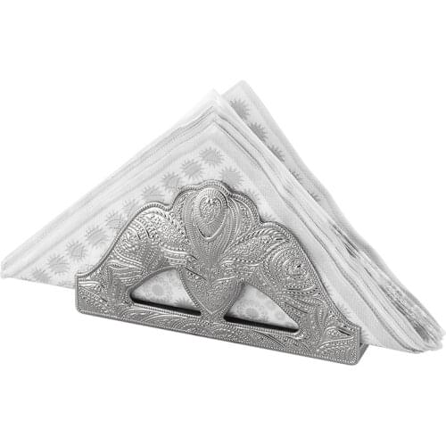 Authentic Table Napkin Holder Tissue Holder Napkin Rack Stand For Napkins Metal Art Craft Home Decoration Hotel Desktop Ornament