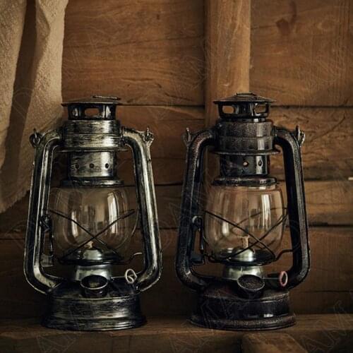 Retro Metal Candle Holders Distressed Craft Decorative Candlestick Center Table Living Room European Home Decoration Ornaments