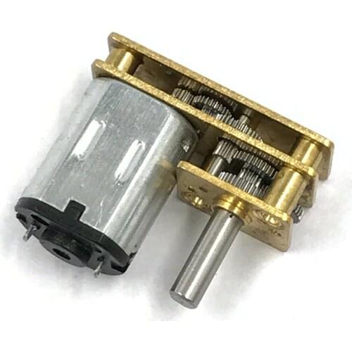 DC 3V-12V 6V 60RPM Slow Speed Micro 7-Type N20 Full Metal Gearbox Gear Reduction Motor DIY Robot Car