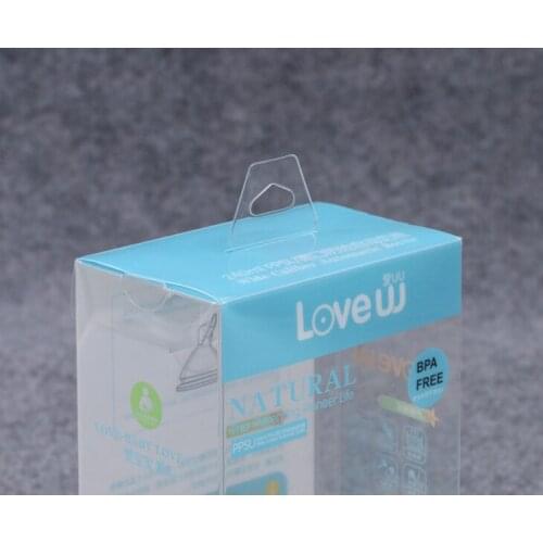 Manufacturer Clear PVC PET transparent white plastic cake box for birthday,collapsible plastic box ---PX20352