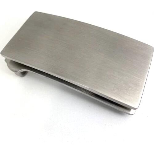 Stainless Steel Belt Buckles for men Hand-polished Metal Rectangle Blank DIY Leather Craft accessories Fit 3.3-3.5cm Wideth Belt