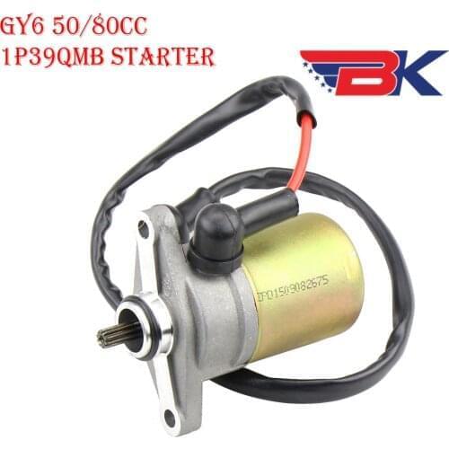 10T Starting Motor GY6 50cc 60cc139QMB Engine parts Moped Scooter SUNL ROKETA