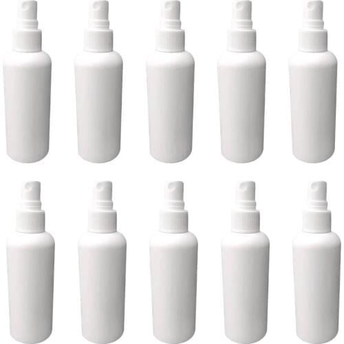 10Pcs/Set 50ml White Empty Spray Bottles Plastic Mini Refillable Container Empty Containers For Shampoo Perfume Cosmetic