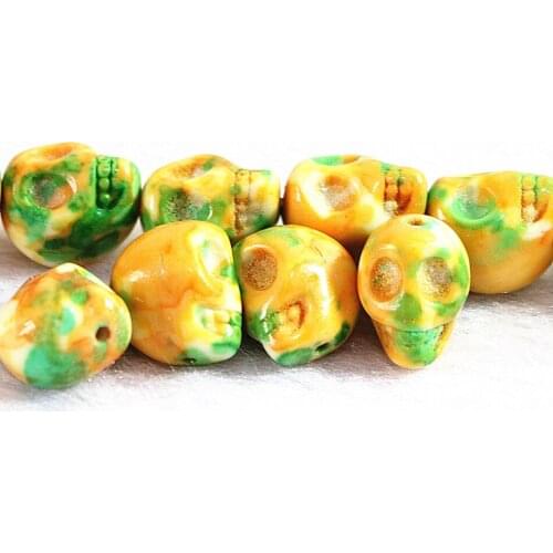 Rainbow calaite fashion turquoises stone 11mm 13mm ghost beads making special charms Jewelry B285