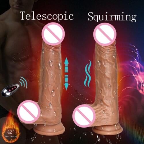 Skin feels realistic Dildo soft wireless remote control huge big penis and sucker sex toys for female sex female masturbation