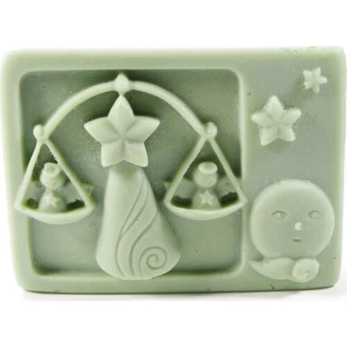 Libra constellations Mould Craft Art Silicone 3D Soap Mold Craft Molds DIY Handmade Candle Molds S393