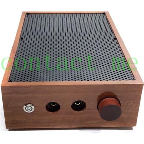 Solid wood case 6N11+GE5686 tube headphone amplifier, output power: 2W+2W, sound quality is better than 6P14