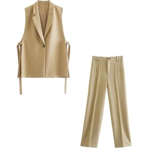 YYMSXR Women's Trouser Suits With A Vest China