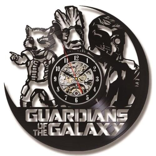 Famous American Film The Hero in Night Vinyl Record Wall Clock Movie Room Decor Silent Non Ticking Wall Watch Film Lovers Gift